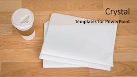  Presentation with page - Amazing slide set having blank newspaper with empty space backdrop and a  colored foreground