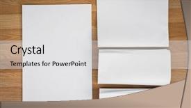  Presentation with newspaper - Presentation design enhanced with blank newspaper with empty space background and a  colored foreground