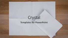  Presentation with newspaper - Presentation consisting of blank newspaper with empty space background and a light gray colored foreground