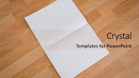  Presentation with newspaper - PPT theme featuring blank newspaper with empty space background and a  colored foreground