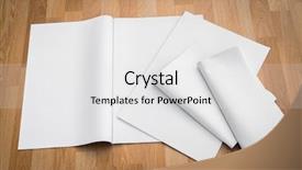  Presentation with newspaper - PPT theme with blank newspaper with empty space background and a  colored foreground