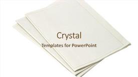  Presentation with newspaper - Cool new PPT layouts with blank newspapers on white background backdrop and a sky blue colored foreground