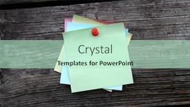  Presentation with note - Presentation theme with blank-note-is-pinned background and a soft green colored foreground