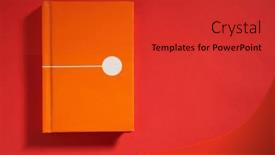  Presentation with notepad - Presentation theme featuring blank-notepad-on-the-red background and a red colored foreground
