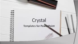  Presentation with notepad - Amazing theme having blank notepad or sketchbook backdrop and a white colored foreground