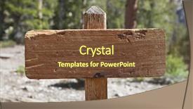  Presentation with blank album frames old - PPT layouts with blank old wooden trail sign background and a tawny brown colored foreground