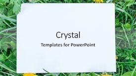  Presentation with frame border - Presentation theme consisting of blank on the green grass background and a  colored foreground