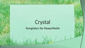  Presentation with green - Audience pleasing presentation design consisting of blank on the green grass backdrop and a soft green colored foreground