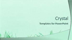  Presentation with green - Presentation theme consisting of blank on the green grass background and a cool aqua colored foreground