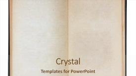  Presentation with blank old book - Slide set featuring blank open book isolated background and a lemonade colored foreground