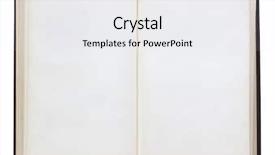  Presentation with open book - Audience pleasing presentation theme consisting of blank open book isolated backdrop and a white colored foreground