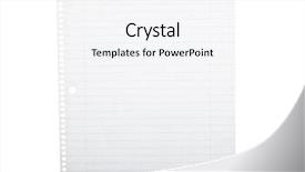  Presentation with lined paper - PPT layouts consisting of blank page from spiral notebook background and a  colored foreground