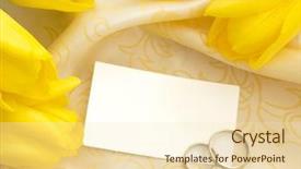 Presentation with golden wedding - PPT theme consisting of blank paper note with wedding background and a lemonade colored foreground