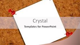  Presentation with bulletin board - Audience pleasing PPT layouts consisting of blank-paper-on-a-bulletin backdrop and a  colored foreground