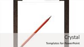  Presentation with blank - Presentation theme enhanced with blank-paper-on-a-clipboard background and a light gray colored foreground