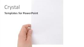  Presentation with paths - Colorful slides enhanced with blank-paper-sheet-with-clipping backdrop and a white colored foreground