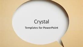  Presentation with notepad blank lined paper - Slide deck consisting of blank paper speech bubble background and a white colored foreground