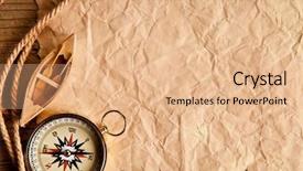  Presentation with compass - Theme enhanced with blank paper with compass background and a coral colored foreground