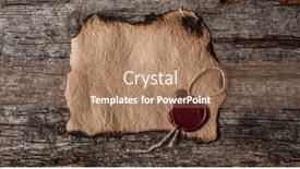  Presentation with wax - Colorful presentation enhanced with blank paper with wax seal backdrop and a coral colored foreground