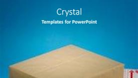  Presentation with recycle - Audience pleasing slides consisting of blank-parcel-wrapped-with-recycle backdrop and a gray colored foreground