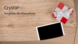  Presentation with blank - Presentation design consisting of boiling - three raw or boiled chicken background and a sky blue colored foreground