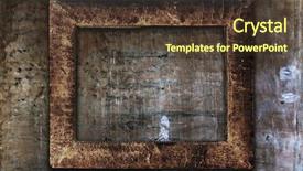  Presentation with old photo - Presentation featuring blank-photo-frame-on-old background and a tawny brown colored foreground