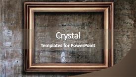  Presentation with picture frame - Amazing slides having blank photo frame on old backdrop and a violet colored foreground