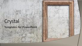  Presentation with old photo - Audience pleasing PPT theme consisting of blank photo frame on old backdrop and a light gray colored foreground