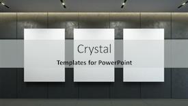  Presentation with picture frame - Cool new PPT theme with blank-picture-frame backdrop and a light gray colored foreground