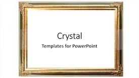  Presentation with fancy - Audience pleasing theme consisting of blank picture frame backdrop and a  colored foreground