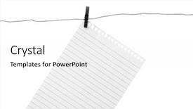  Presentation with paper line - Amazing presentation having blank piece of paper hang backdrop and a white colored foreground