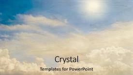  Presentation with sky blue - PPT layouts featuring blank postcard - grunge image of blue sky background and a lemonade colored foreground