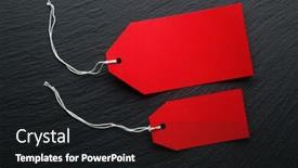  Presentation with price - Theme with blank price tags on dark background background and a black colored foreground