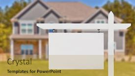  Presentation with real estate - Slides consisting of blank-real-estate-sign background and a yellow colored foreground