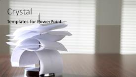  Presentation with blank - Presentation design with blank-receipt-on-the-paper background and a light gray colored foreground