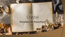  Presentation with recipe book - Presentation having blank-recipe-book-and-sliced background and a mint green colored foreground