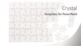  Presentation with jigsaw - Beautiful slide deck featuring blank-rectangular-jigsaw-puzzle-mockup backdrop and a white colored foreground