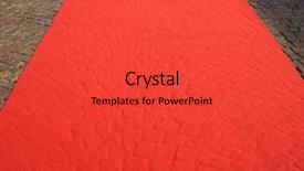  Presentation with formal events - Audience pleasing PPT layouts consisting of blank red carpet backdrop and a red colored foreground