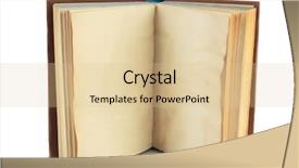  Presentation with open book - Slide set consisting of blank retro open book isolated background and a lemonade colored foreground