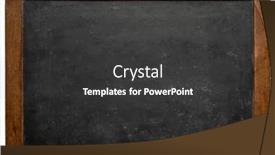  Presentation with rustic blackboard - PPT theme consisting of blank-retro-slate-blackboard background and a dark gray colored foreground