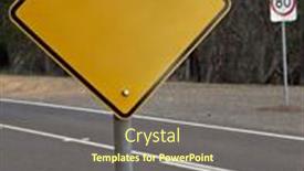  Presentation with symbol - Presentation with blank-roadsign-add-your-symbol background and a violet colored foreground