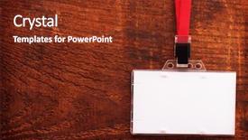  Presentation with information security - Presentation consisting of blank security card or id background and a tawny brown colored foreground