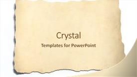  Presentation with old page - Amazing PPT theme having blank sheet of old paper backdrop and a cream colored foreground