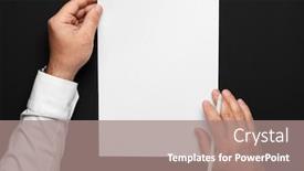  Presentation with white sheet - Slides featuring blank-sheet-of-paper background and a coral colored foreground