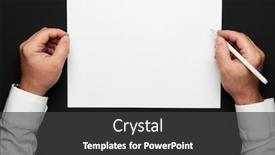  Presentation with black paper - Audience pleasing PPT theme consisting of blank-sheet-of-paper and a dark gray colored foreground