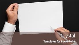  Presentation with white sheet - Audience pleasing presentation theme consisting of blank-sheet-of-paper backdrop and a violet colored foreground