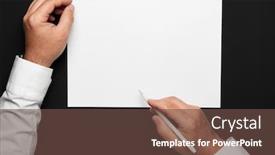  Presentation with black paper - Audience pleasing presentation theme consisting of blank-sheet-of-paper backdrop and a tawny brown colored foreground