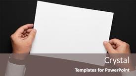  Presentation with black paper - Beautiful presentation design featuring blank-sheet-of-paper backdrop and a gray colored foreground
