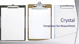  Presentation with white sheet - PPT layouts with blank sheet of paper background and a sky blue colored foreground