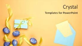  Presentation with gift card envelope - Slide deck consisting of blank sheet with envelope background and a white colored foreground